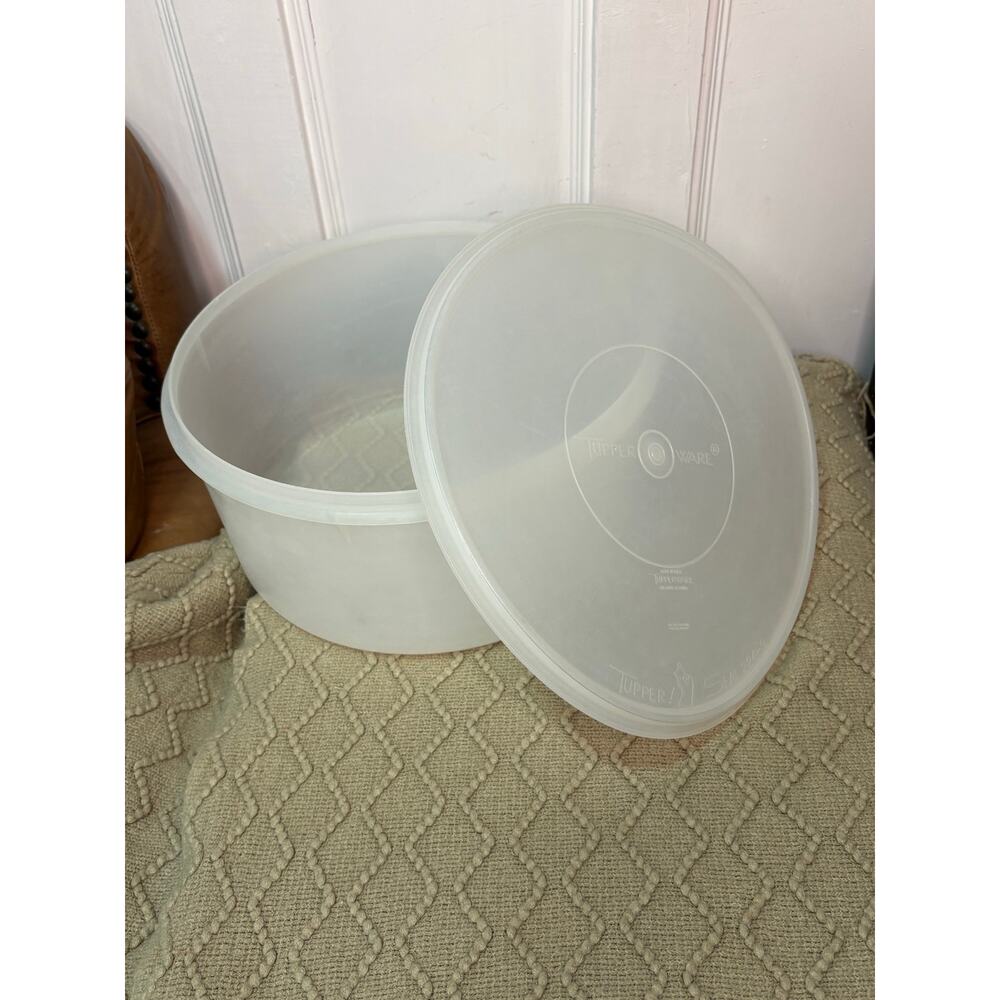 vintage Tupperware 9-Quart Giant Canister with lid 255-4 224-9